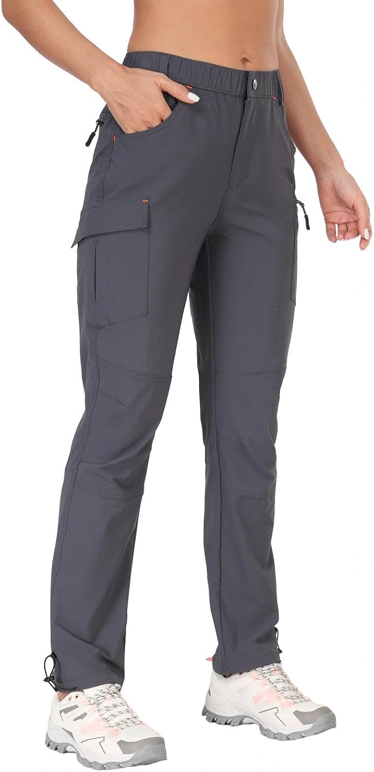 GymBrave Women's Hiking Cargo Pants Quick Dry Outdoor Capris