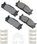 Akebono ACT1222A Ultra-Premium Ceramic Front Disc Brake Pads - Quiet