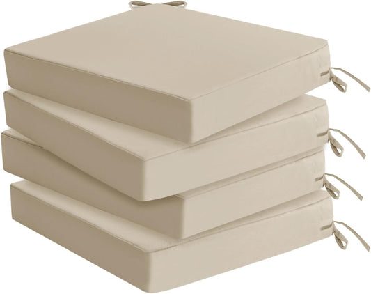 Outdoor Chair Cushions Set of 4 for Patio Furniture Comfort
