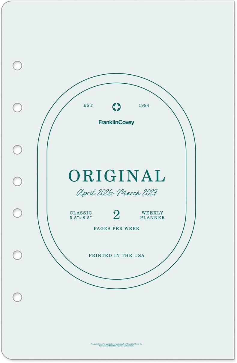 FranklinCovey Original Planner Refill for Classic Weekly Use