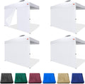 SideWalls for 10x10 Pop up Canopy Frame 3 Pack + Door - Full Privacy
