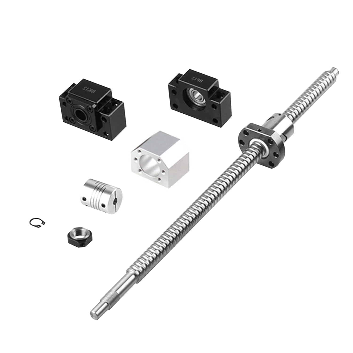 ANWOK Ball Screw SFU1605-400mm-C7 for CNC with Antibacklash