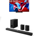 LG 55-Inch OLED evo C4 Smart TV with 9.1.5 Dolby Atmos Soundbar