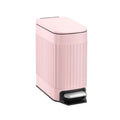 TrashAid Pink Bathroom Trash Can, 1.6 Gallon Small Stainless Steel