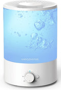 MegaWise Healthy Top-Refill Cool Mist Humidifier - Quiet 24dB, 1 Gal