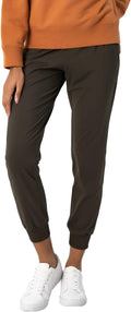 Women's Joggers Pants with Ankle Rib Cuff - Comfortable Running