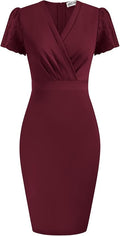 GRACE KARIN Women's Work Pencil Dress - Sequin Hem, 3/4 Sleeve