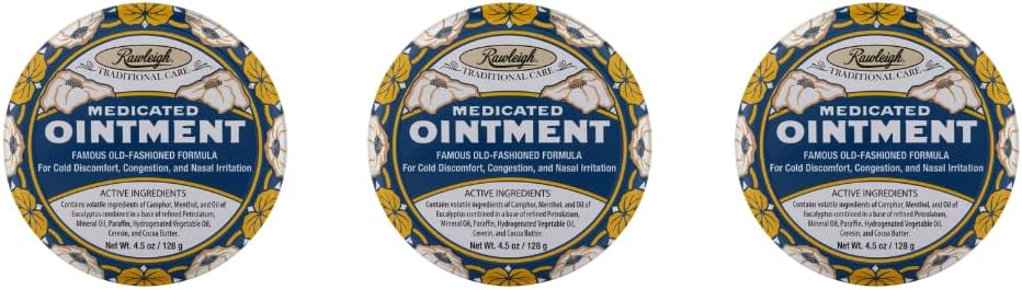 Rawleigh Medicated Ointment: Topical Chest Rub for Cold Relief