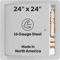 24 in x 24 in Universal Metal Access Panel with Flange - Durable