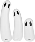 Standing Ghost Halloween Decor 3-Pack - Lighted Inflatable Ghosts
