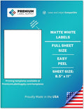Full Sheet Shipping Labels 8.5in x 11in - 1000 Sheets