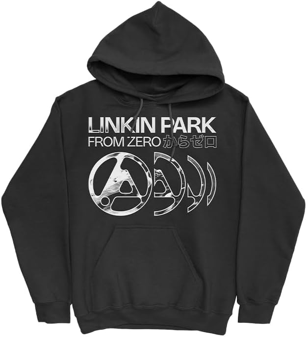 Linkin Park Official Merch Zero Slide Hoodie for Unisex Adults