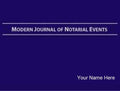 Custom Notary Public Record Book - Modern Journal (8.5x11, 128-Page)