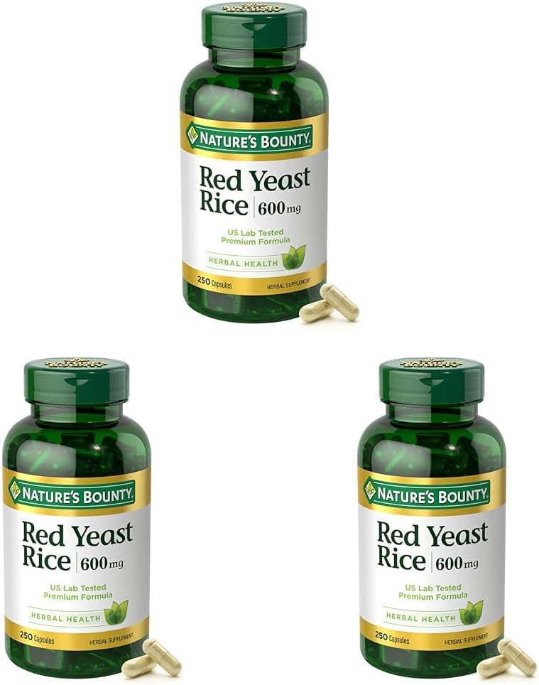 Nature's Bounty Red Yeast Rice Herbal Supplement 600mg