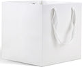Large White Paper Gift Bags 12x12x12 in - 12 Pack HUAPRINT