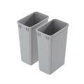 Dowell 50Qt Waste Trash Container 13Gal - Slim Stackable Wastebasket