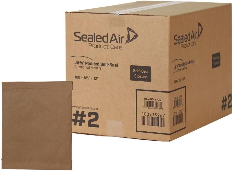 Jiffy Padded Shipping Mailers - Heavy Duty Recycled Envelopes