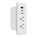 LIDER PD 36W Recessed Outlet Station with USB Ports for Desks