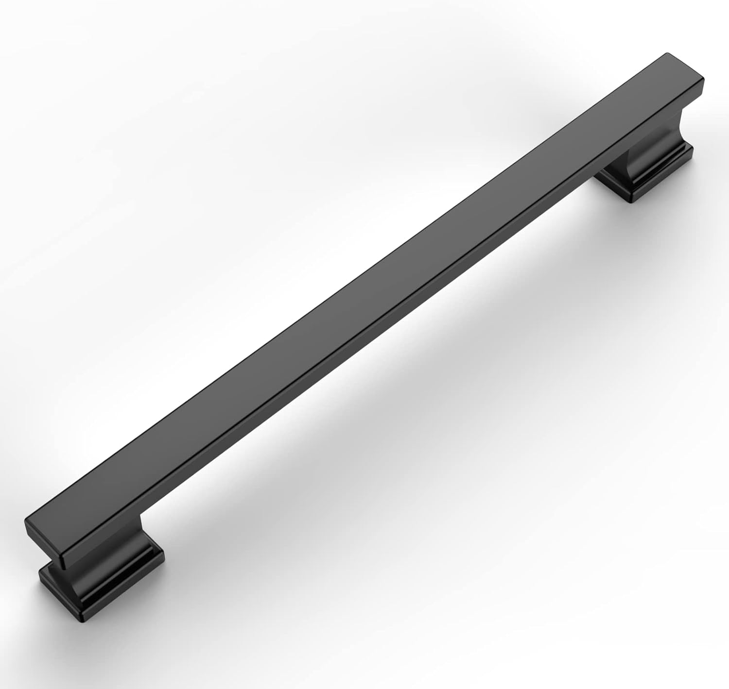 Amerdeco 10 Pack Matte Black Cabinet Pulls for Modern Kitchens