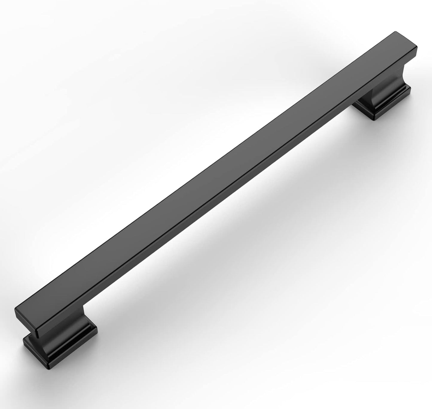 Amerdeco 6 Pack Matte Black Cabinet Pulls for Modern Kitchens