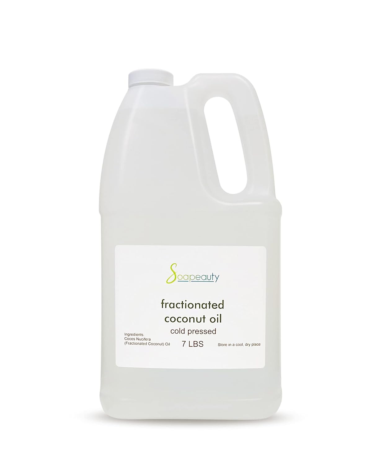 Fractionated Coconut Oil for Skin and Hair Care - 7 Lb Bulk