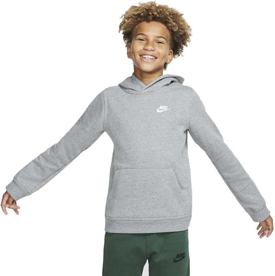 NIKE Sportswear Boys' Club Pullover Hoodie for Cool Weather
