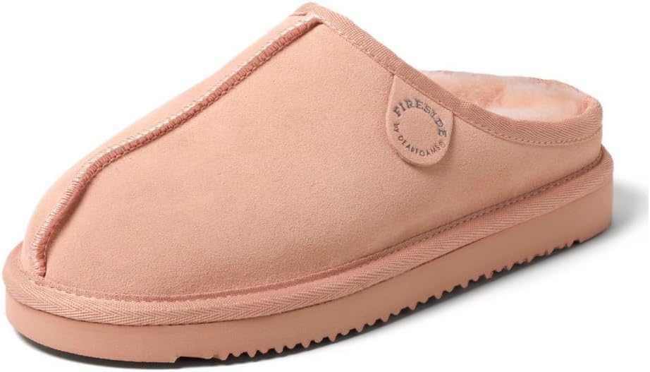 Fireside by Dearfoams Womens Greta Genuine Shearling Clogs