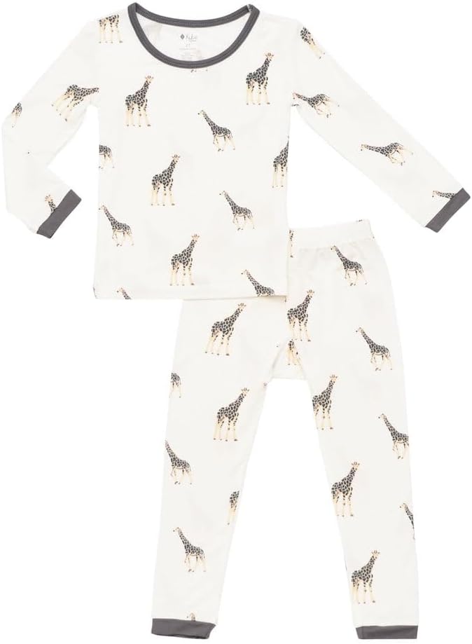 KYTE BABY Toddler Pajama Set - Soft Bamboo Rayon Pjs for Kids