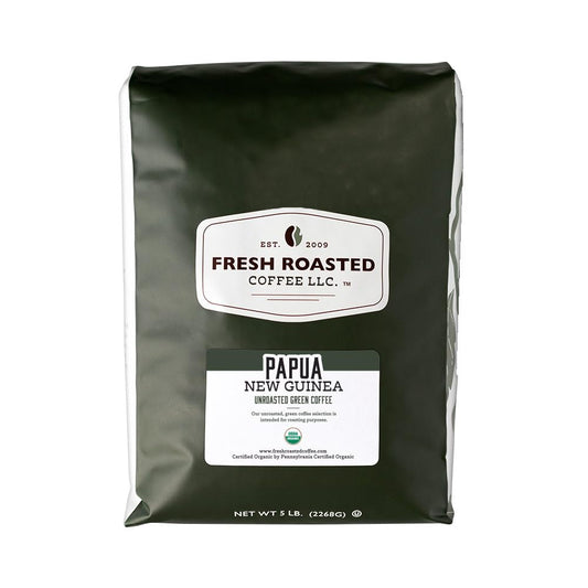 Unroasted Organic Papua New Guinea Coffee for Home Roasting