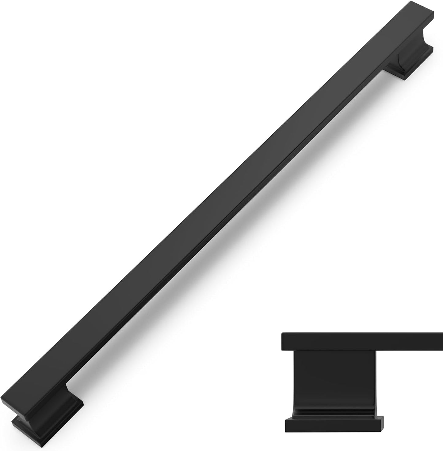 10 Inch Matte Black Cabinet Handles for Stylish Kitchen Upgrade