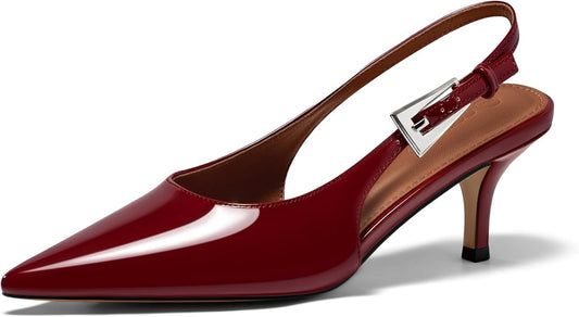 Coutgo Womens Slingback Heels for All-Day Comfort and Style