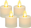 Luminara Flickering Flameless Pearl Ivory Tealights - Set of 4