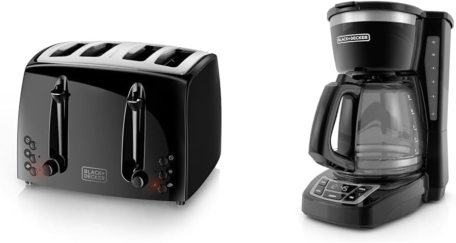 4-Slice Extra-Wide Toaster & 12-Cup Programmable Coffee Maker