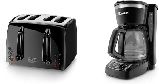 4-Slice Extra-Wide Toaster & 12-Cup Programmable Coffee Maker