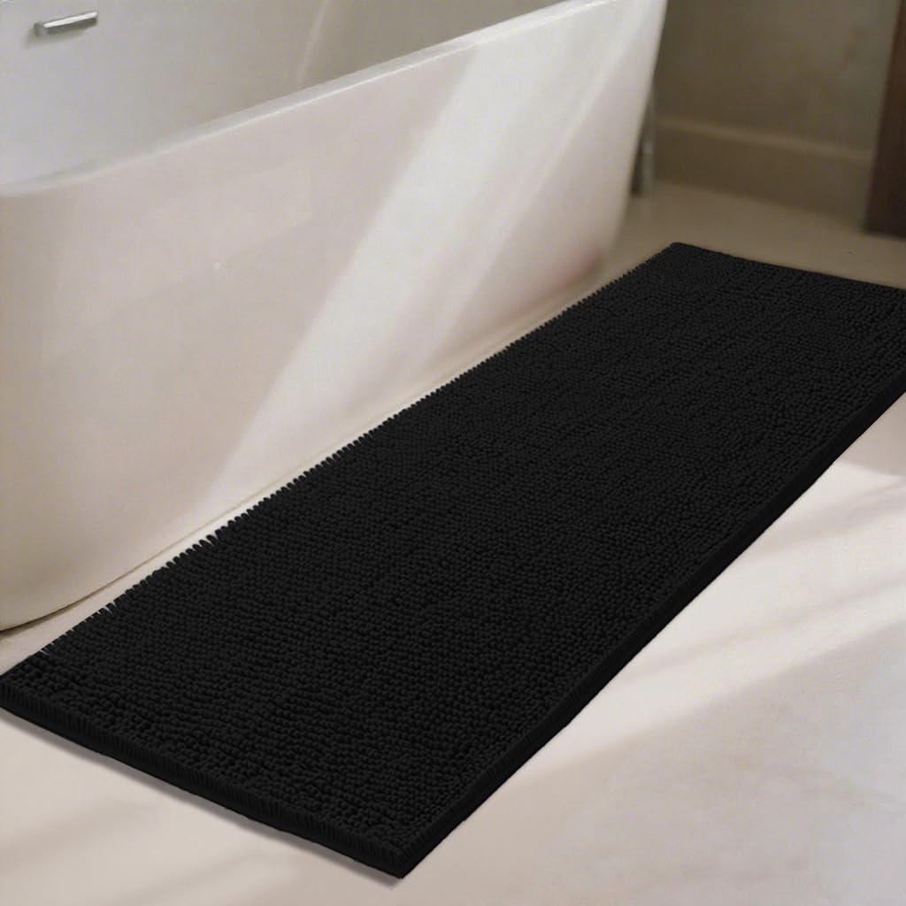 Super Absorbent Chenille Bath Mat 60x24 for Ultimate Comfort