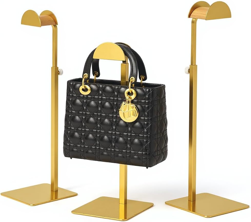 Elegant Adjustable Purse Display Stand for Handbags and More