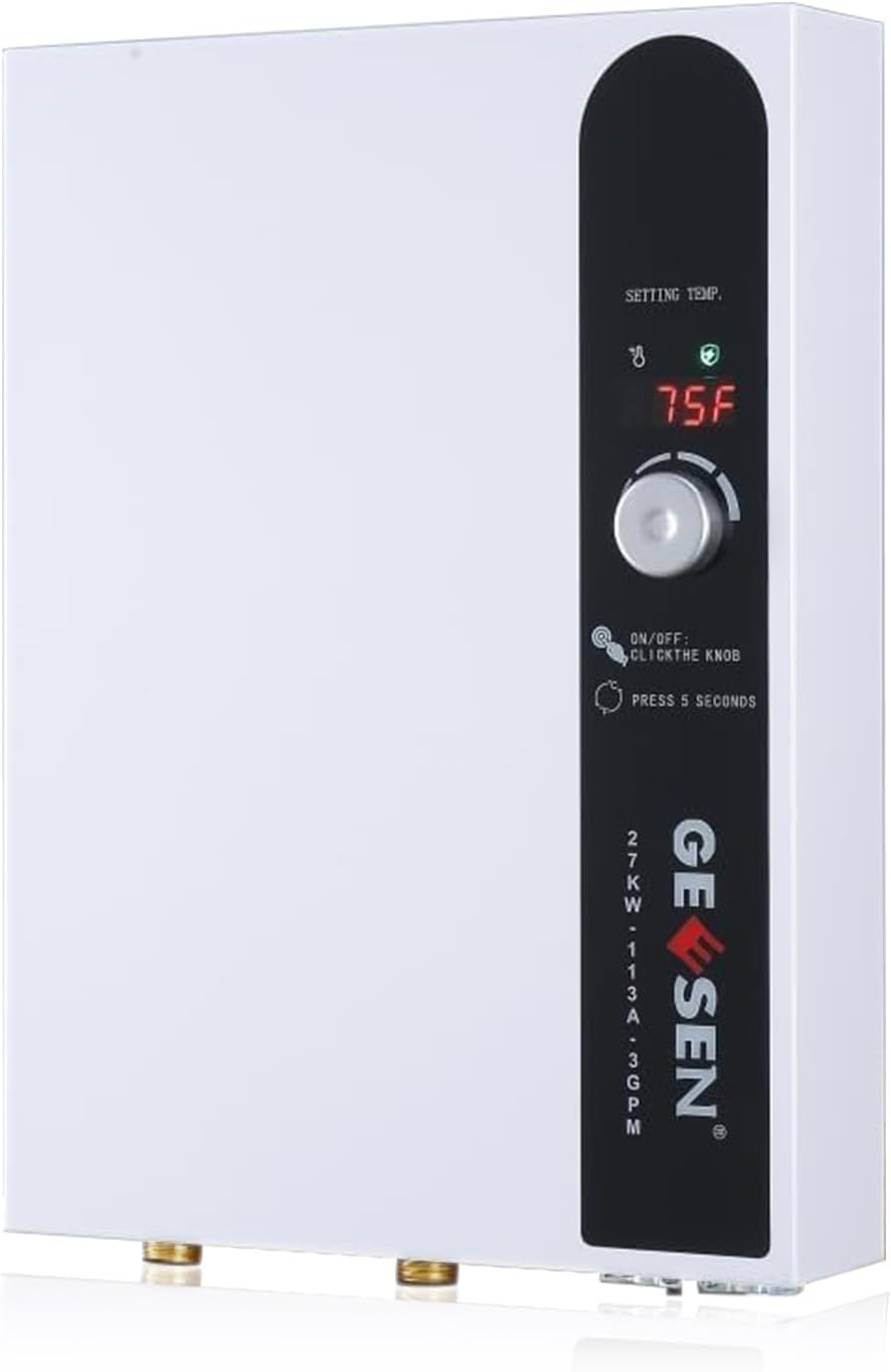 GEESEN Tankless Water Heater 27kW: Endless Hot Water