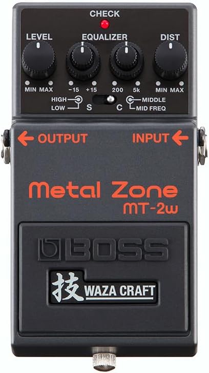 BOSS MT-2W WAZA Craft Metal Zone Guitar Pedal for Musicians