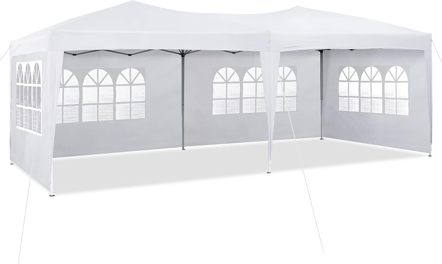 10x20 Pop Up Gazebo w/ 6 Walls, UV Protection