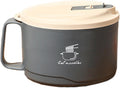 1700ml Portable Ramen Bowl with Lid - Large Insulated Soup Mug