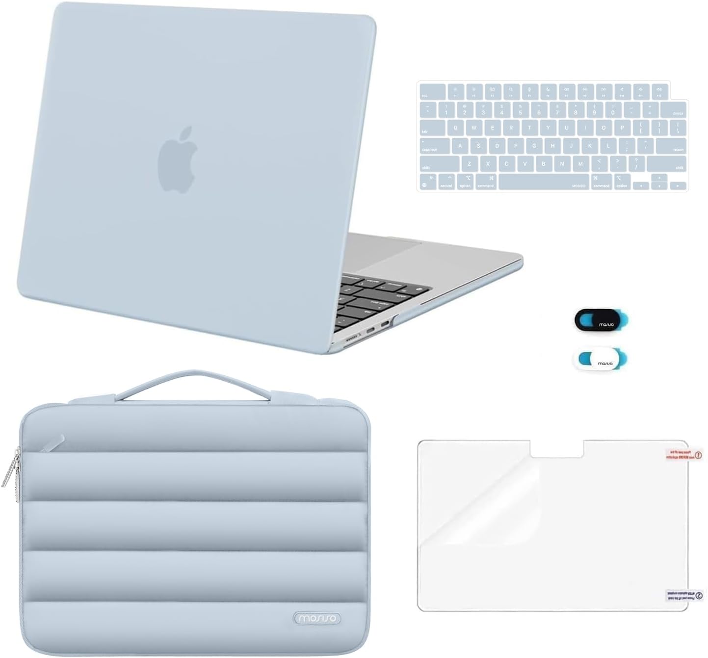 MOSISO MacBook Air 13 inch Case with Puffy Bag and Accessories