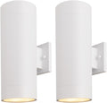 mirrea 14ft Modern Outdoor Porch Light 2-Pack - Weatherproof Wall