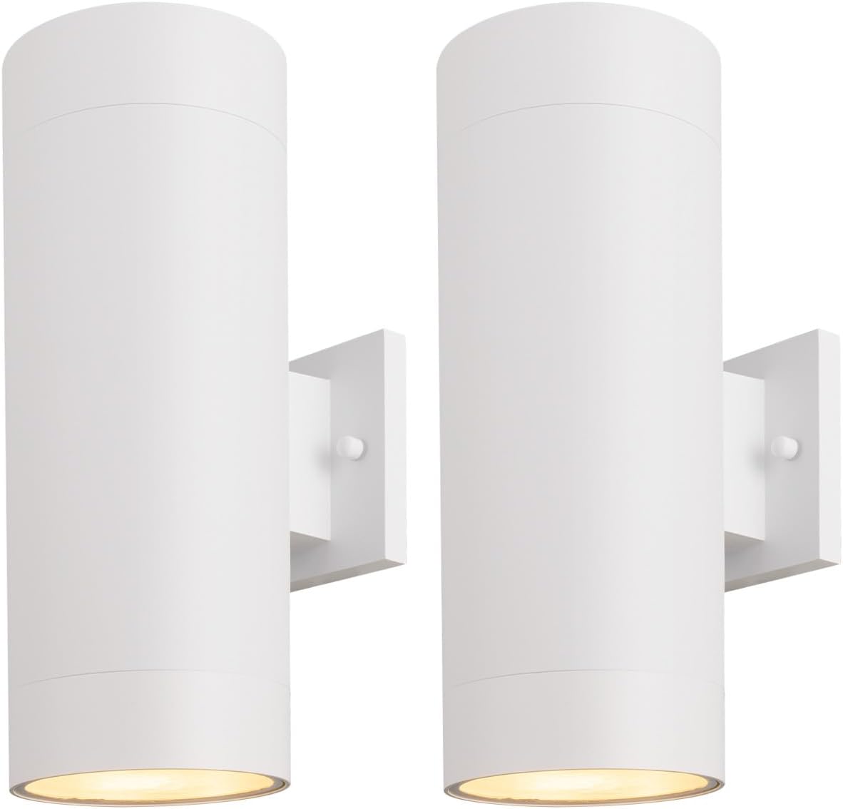 Modern Outdoor Porch Light - Waterproof Wall Sconce 2 Pack
