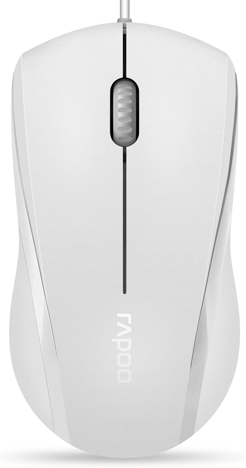 Silent Precision: Rapoo N1600 1000DPI Wired Mouse