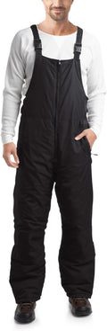Men's Insulated Waterproof Bib Overalls for Winter Snow Activities