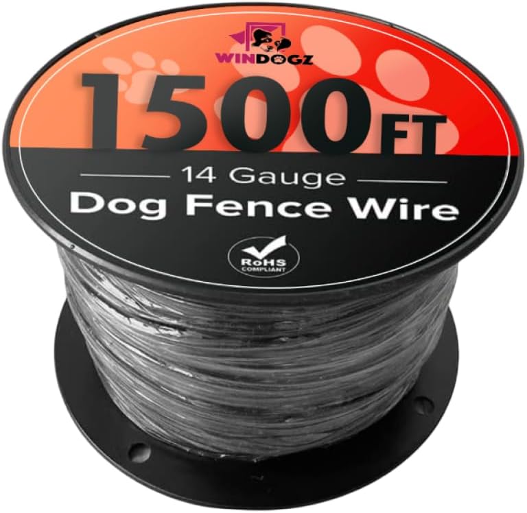 Windogz Pro Grade 1500FT Dog Fence Wire - Easy Install, 14 Gauge, 1.5 Acre Coverage