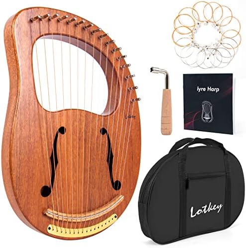Lyre Harp with 16 Metal Strings for Beautiful Sound Quality