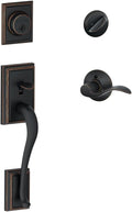 SCHLAGE Addison Single Cylinder Handleset and Accent Lever - Left Hand