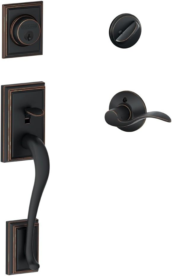 SCHLAGE Addison Single Cylinder Handleset for Left Hand Doors