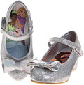 Disney Girls Mary Jane Princess Flats with Bow - Sparkle Blue